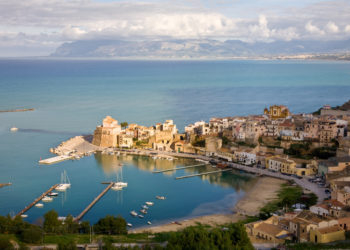 The town of Castellammare del Golfo in the province of Trapani in Sicily, Italy