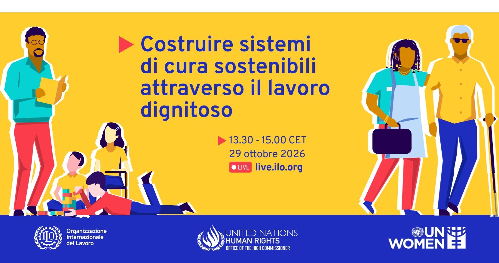 OIL, il 29 ottobre l’evento sul lavoro dignitoso nella cura